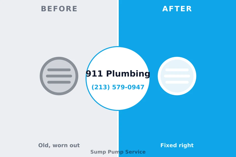 Before and after: plumbing company La Grange, TX